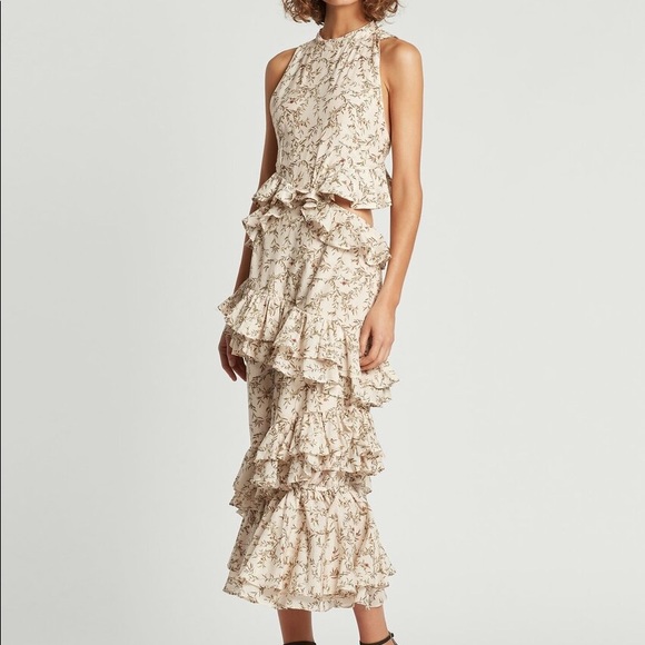 SIR the label Dresses & Skirts - Sir The Label Floral MIDI Dress Size 0